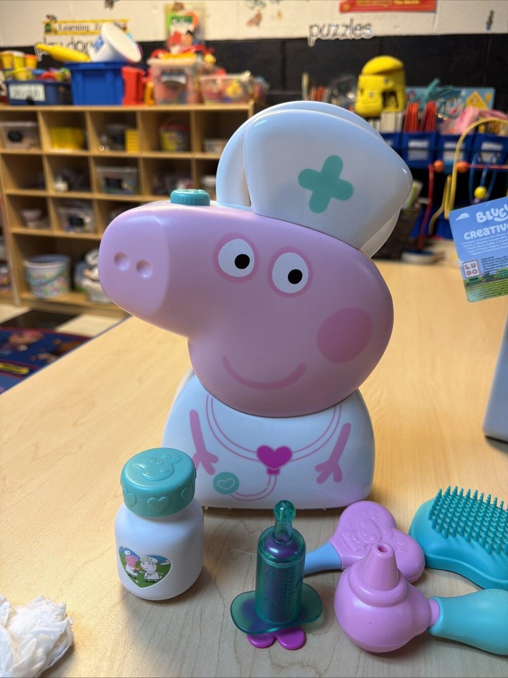 Peppa Pig Checkup Case Doctor Bag with Carry Handle Carrying Case Lot